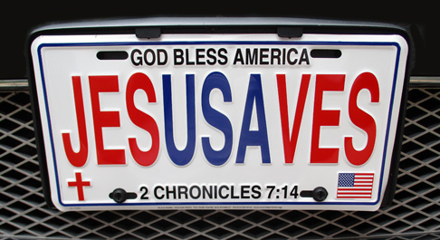 JESUSAVES license plate02